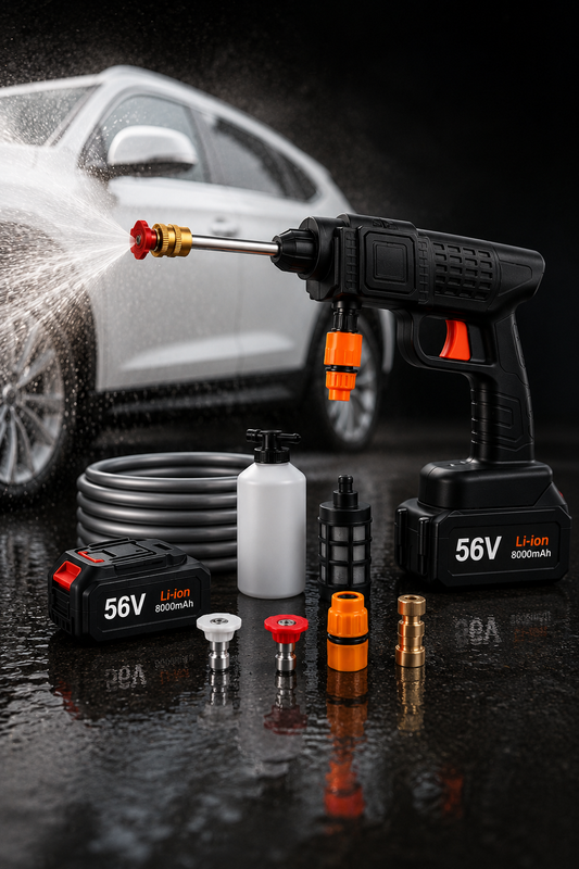 🔫 Hidrolavadora Inalámbrica 48V | Potencia y Libertad de Limpieza 💦